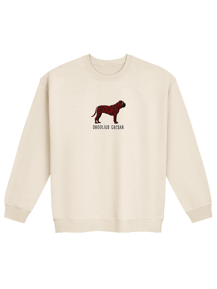 Droolius Caesar Sweatshirt (Embroidered) of an English Mastiff(Brindle) product image (21)