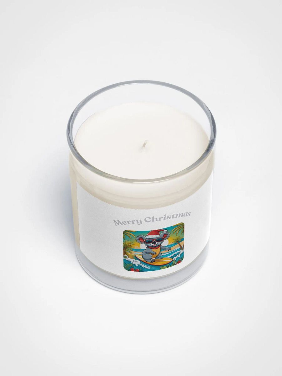 Koala Claus Surf Scene Soy Wax Candle - Silver product image (3)