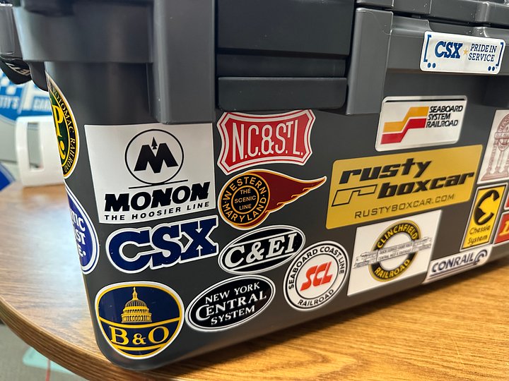 Set of 23 CSX Heritage Decals - 2.5" Each product image (2)