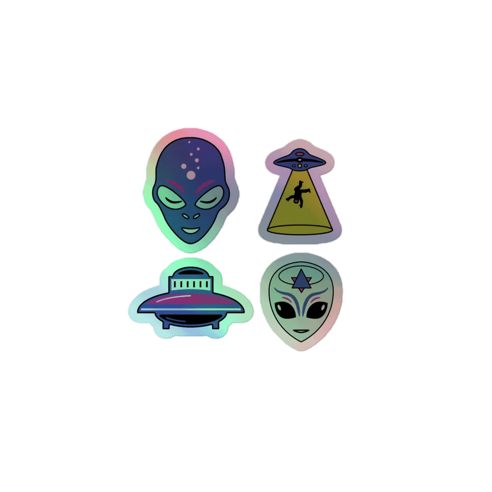 Extraterrestrial Encounters Holographic Sticker Sheet product image (3)