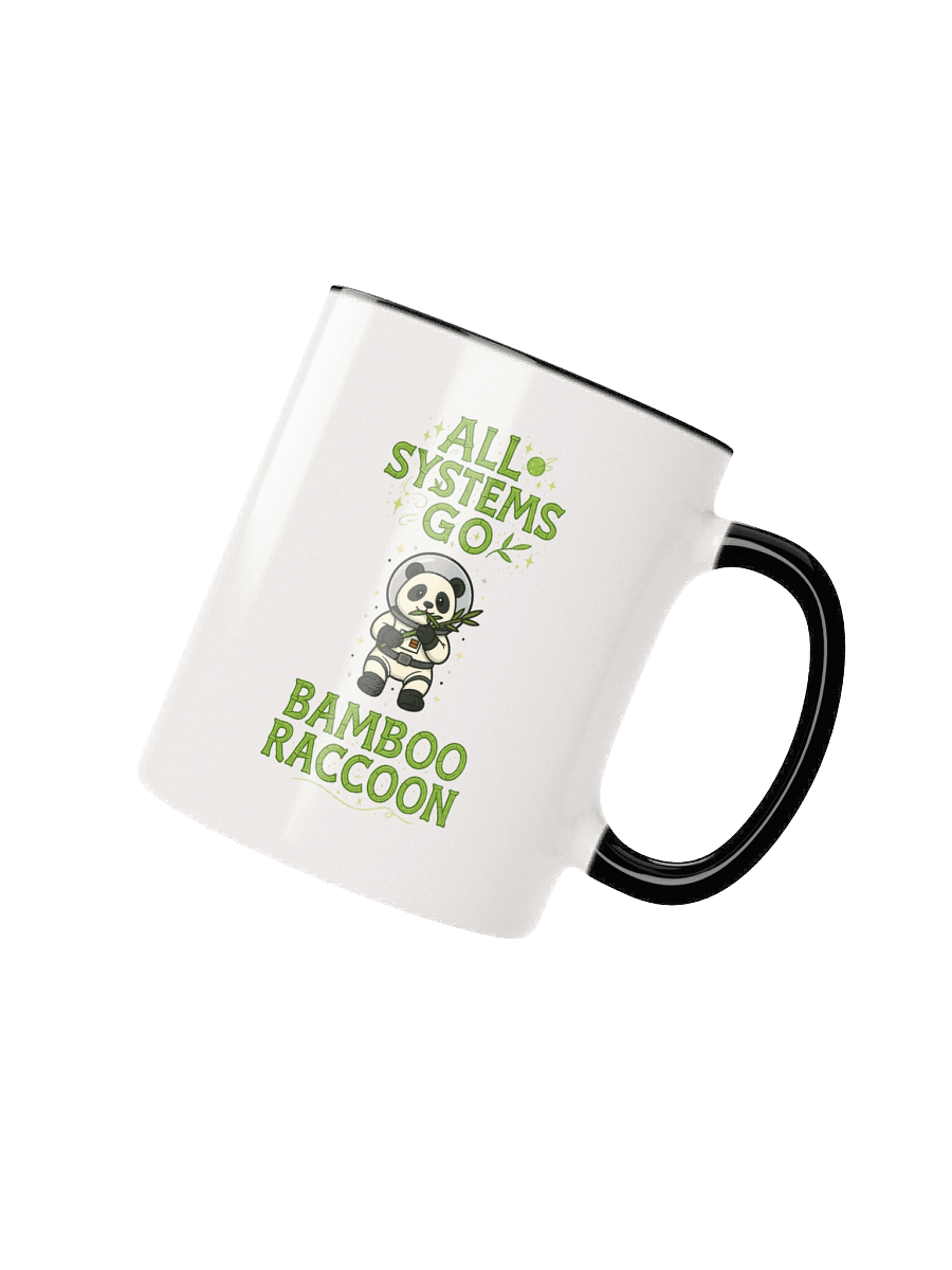 All Systems Go Bamboo Raccoon Accent Mug product image (4)