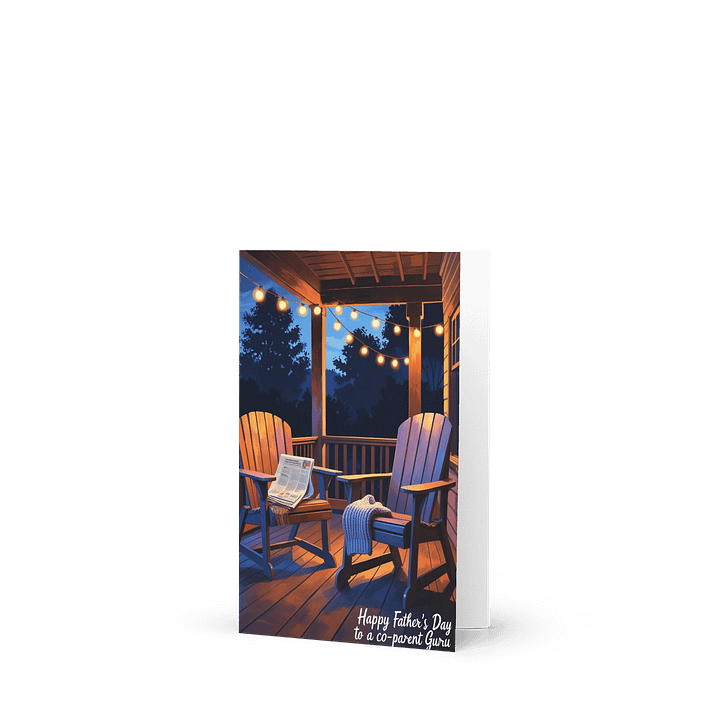 Co-Parent Birthday card - Friendly exes - Blank inside product image (1)