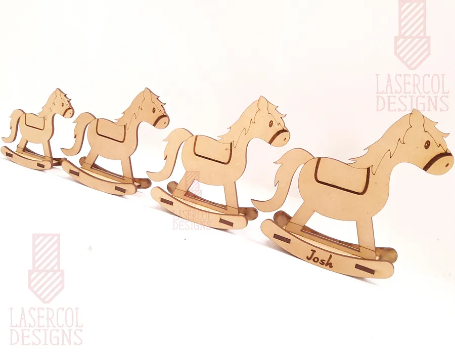 Rocking Horse (4 sizes) - Laser Cut Files product image (9)