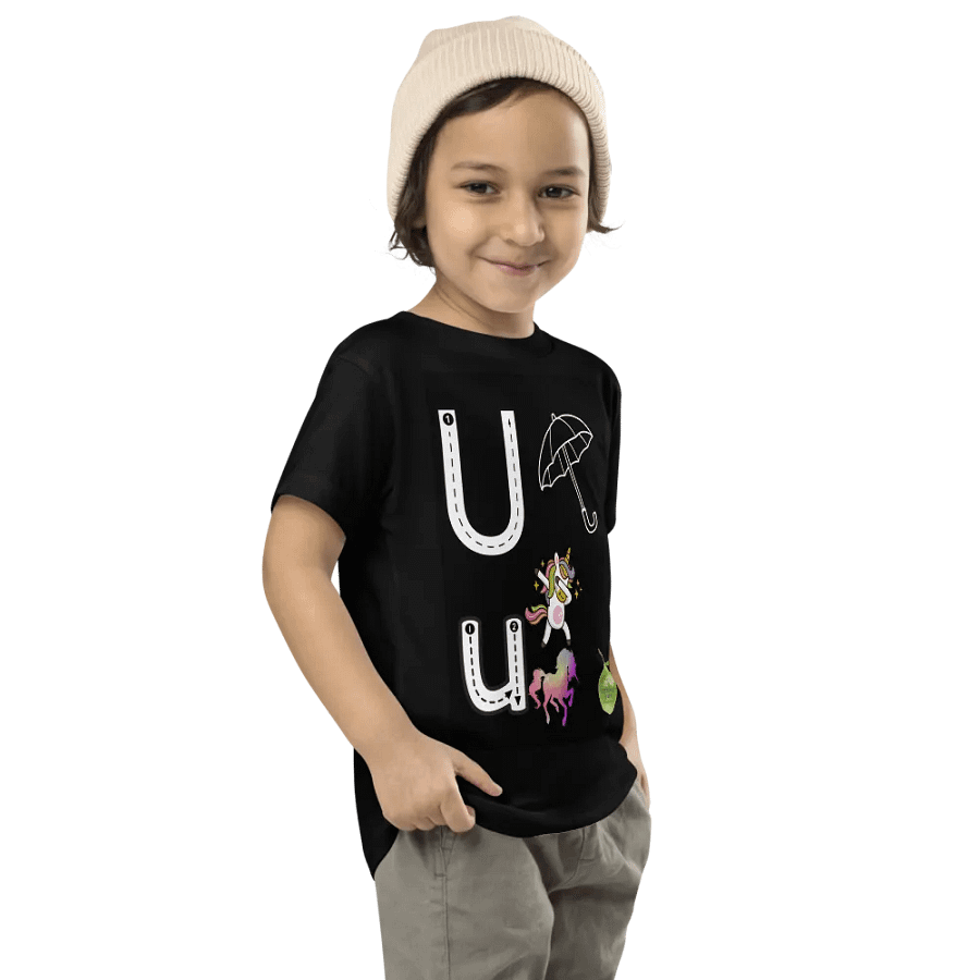 JoBeth Design Black ☔ Uu Toddler T-Shirt👚 product image (4)