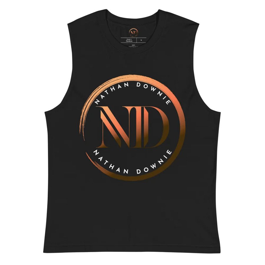 Nathan Downie Emblem - Unisex Muscle Tank Top - Black product image (4)