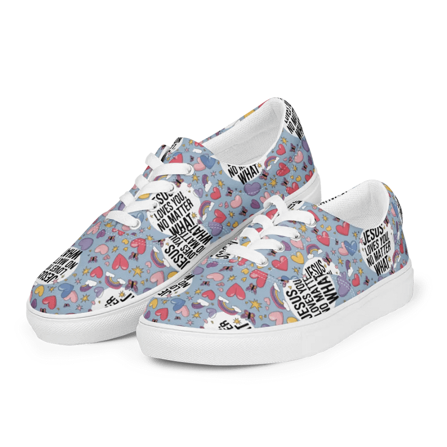 Divine Love Lace-Up Canvas Shoes product image (9)