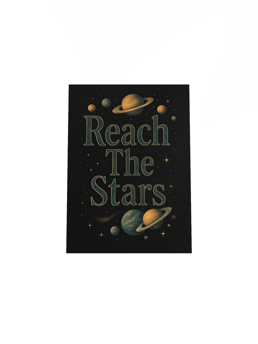 Reach The Stars Cosmic Green Poster product image (8)