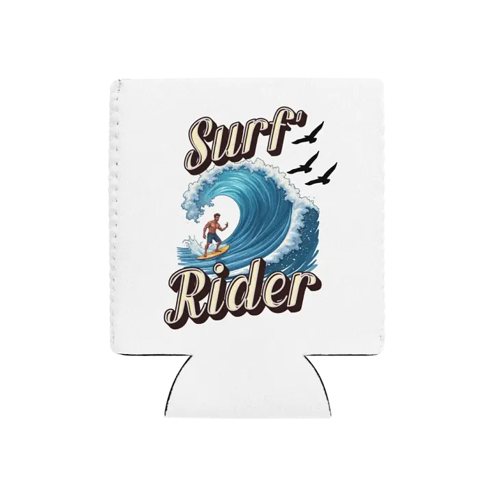 Surf Rider Riding The Waves Can Cooler product image (1)