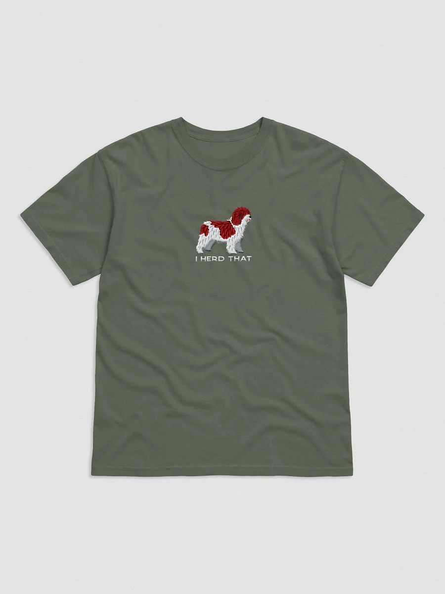 I Herd That T-Shirt(Embroidered) of a Spanish Water Dog(Chocolate & White) product image (25)