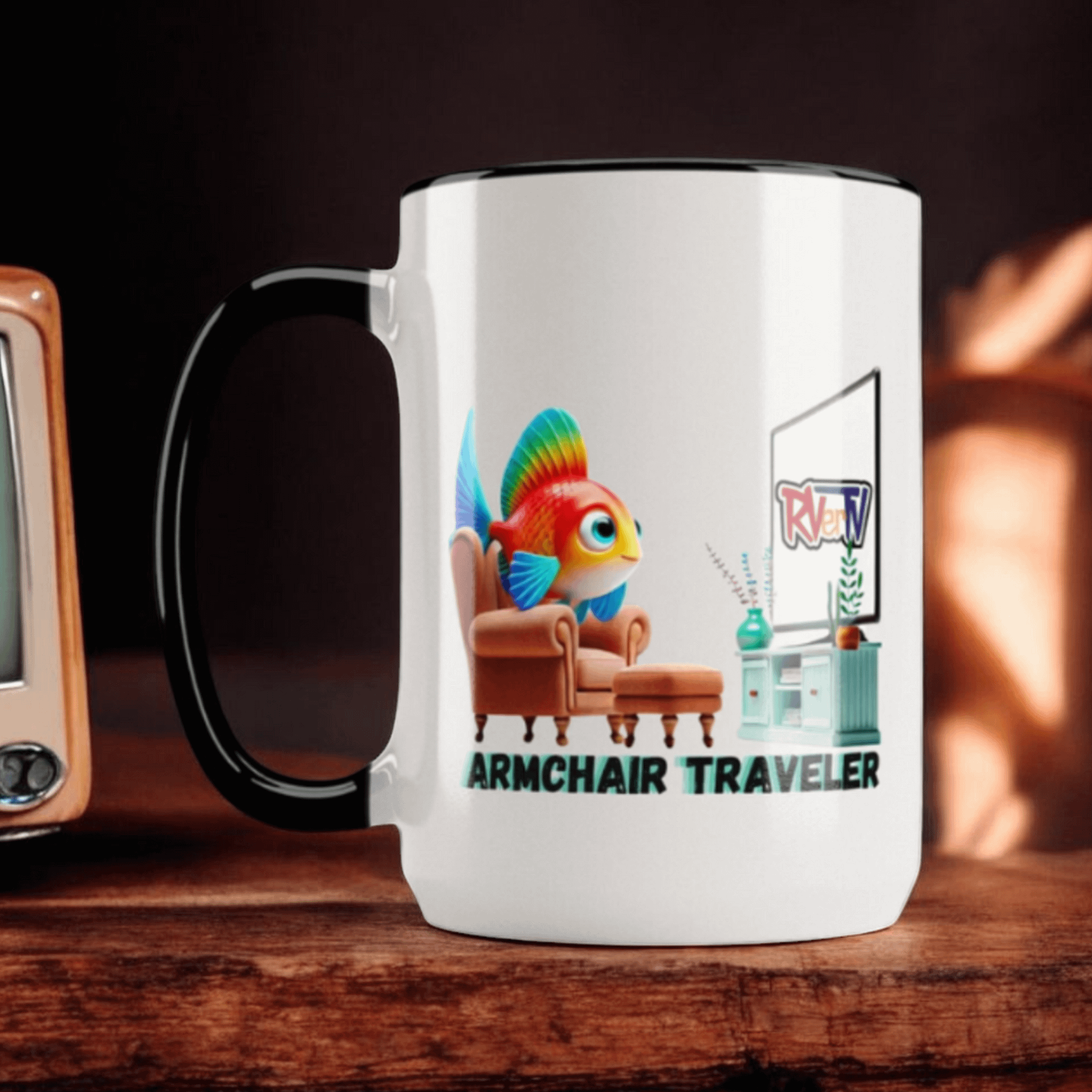 Armchair Traveler Fish - Coffee Mug product image (1)
