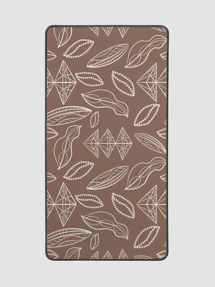 El Yunque Brew Bliss Abstract Coffee Bean Earthy Desk Pad product image (2)