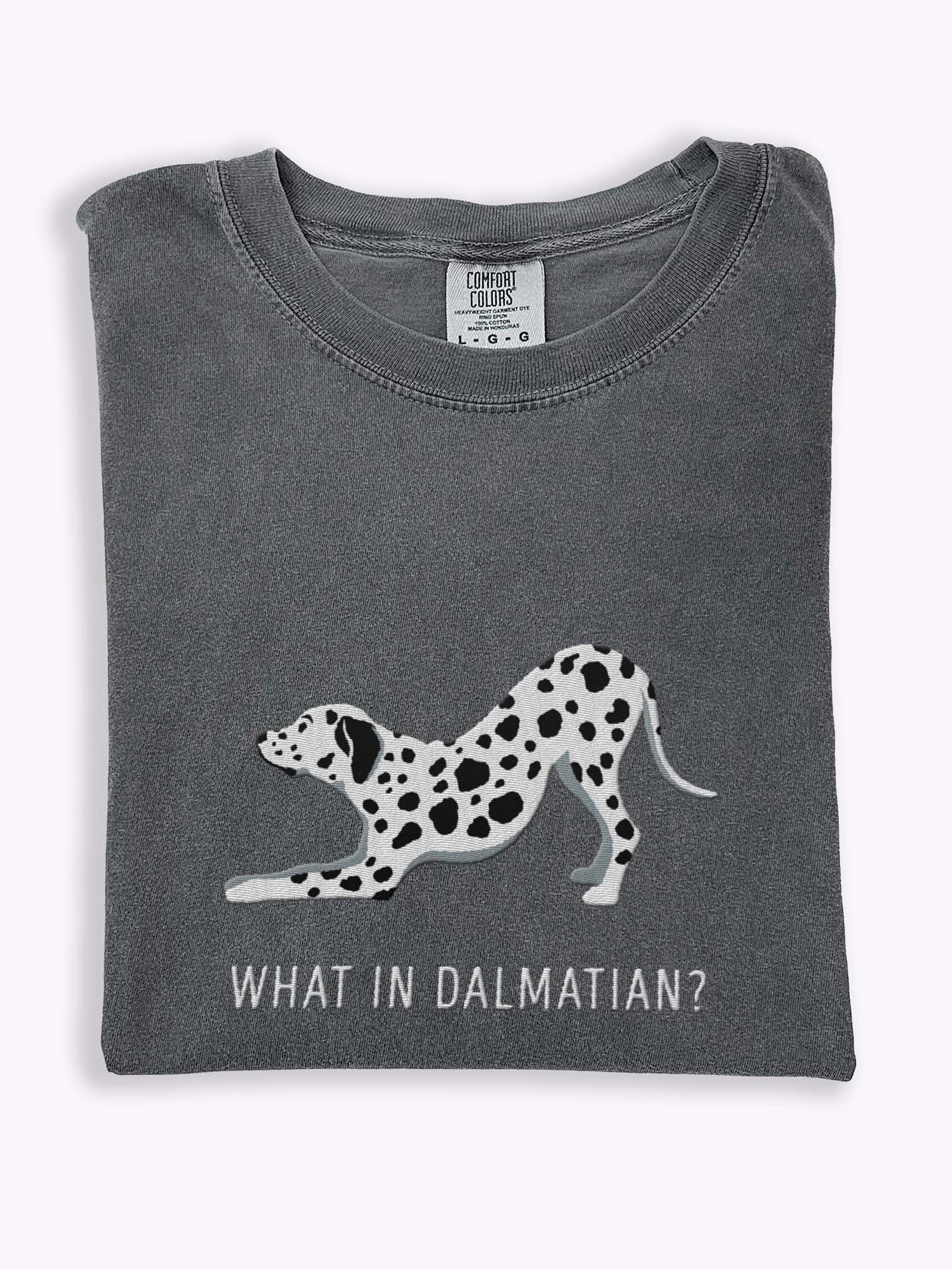 What in Dalmatian? T-Shirt(Embroidered) of a Dalmatian product image (1)