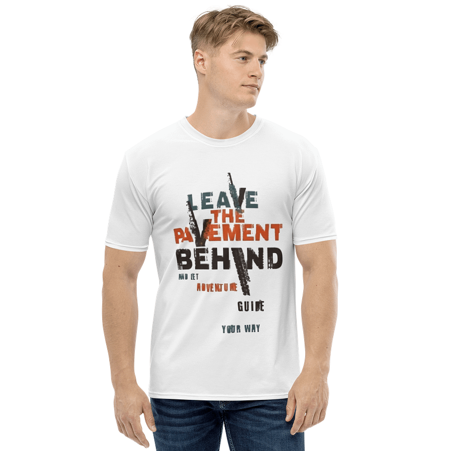 Man Crew Neck T-Shirt Grunge Lettering Slogan product image (1)