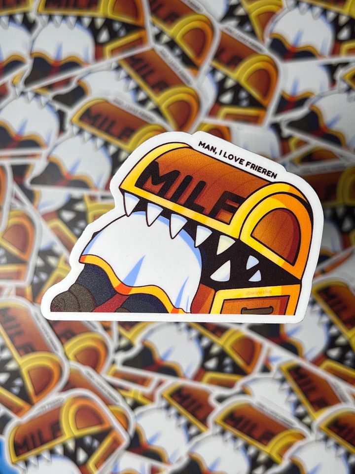 WoWoKo x Potato Fighters - Frieren - MILF (Man I Love Frieren) Mimic Chest - Sticker product image (1)