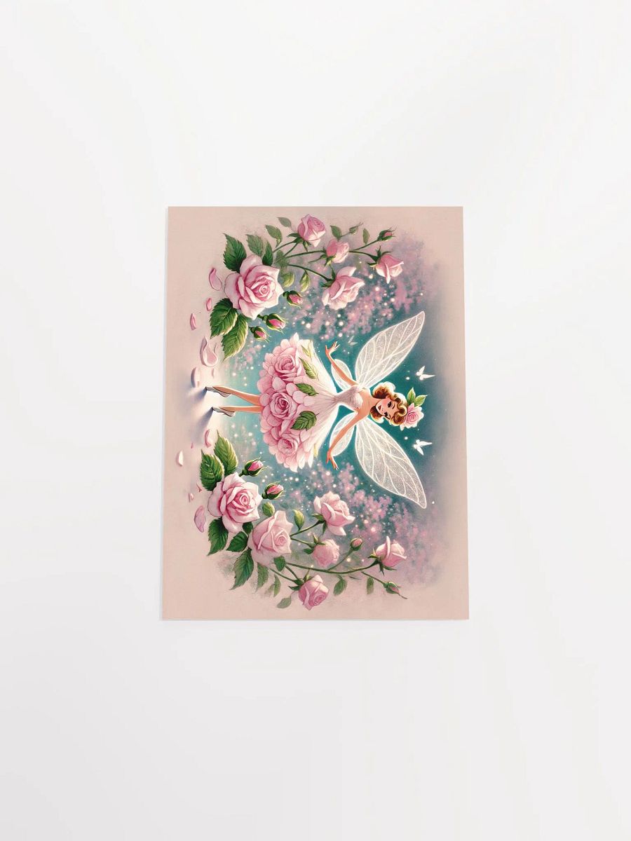 Pink Rose Petal Fairy Premium Matte Poster product image (10)