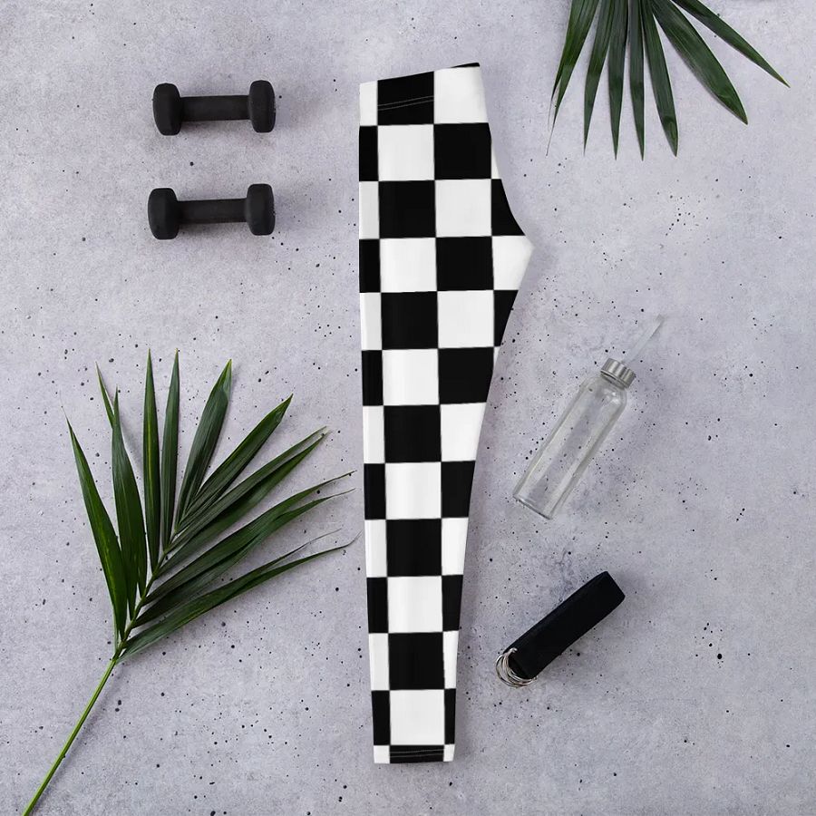 Checkerboard Chic All-Over Leggings product image (2)