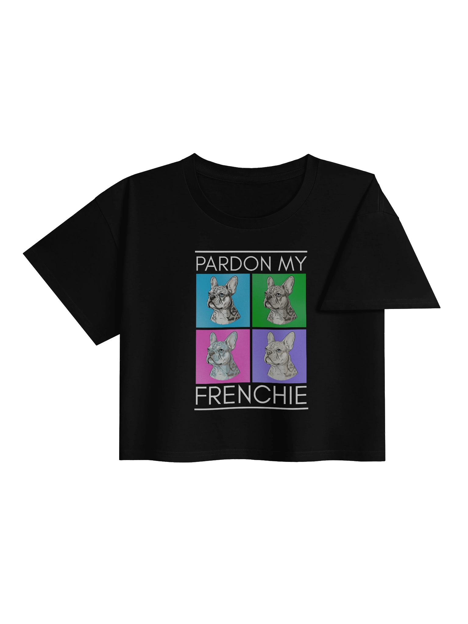Pardon My Frenchie Women's Crop Top product image (15)