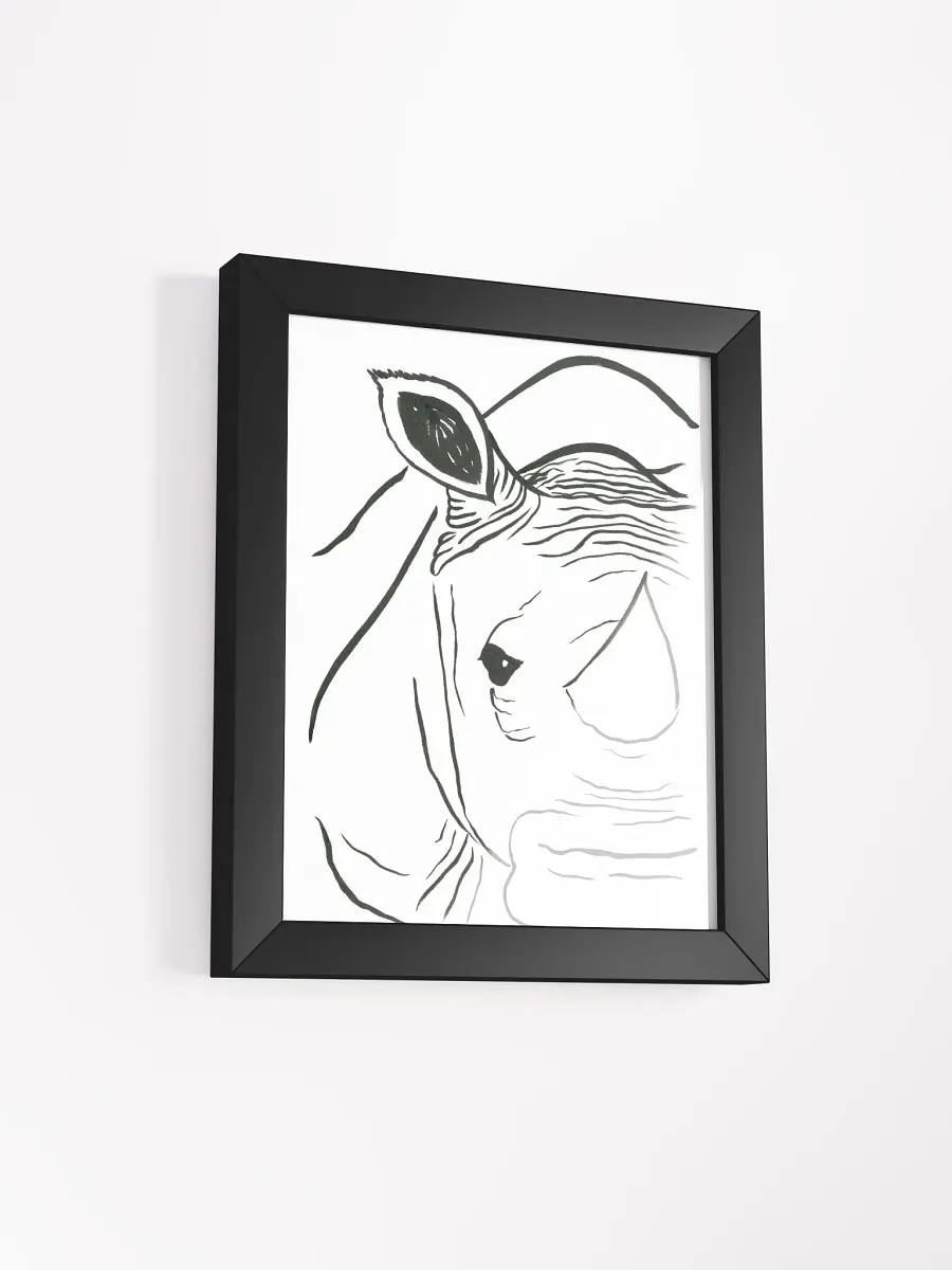 Face Of A Rhino Framed Print product image (4)