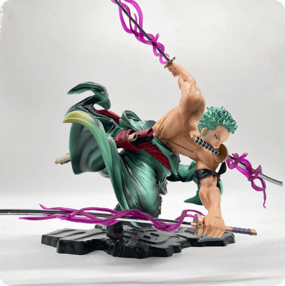 20CM One Piece Anime Figure GK Roronoa Zoro Three-blade product image (1)