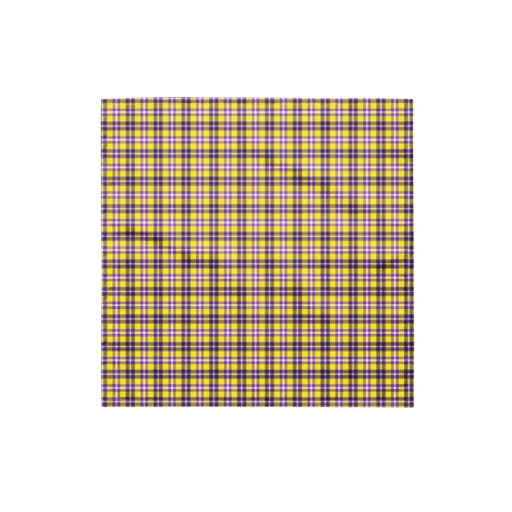 Yellow and Purple Plaid Bandana product image (4)