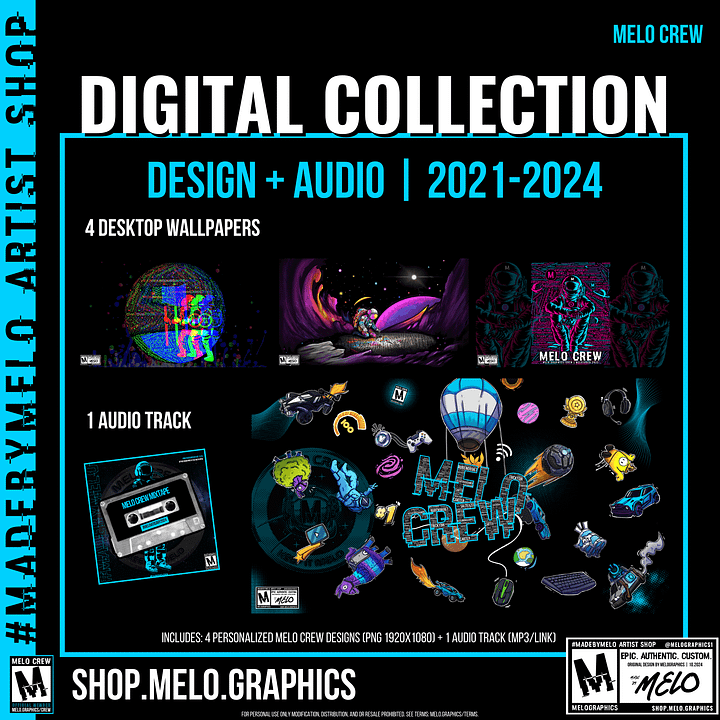 MELO CREW Limited Edition Design/Audio Collection 2021-2024 | #MadeByMELO product image (1)