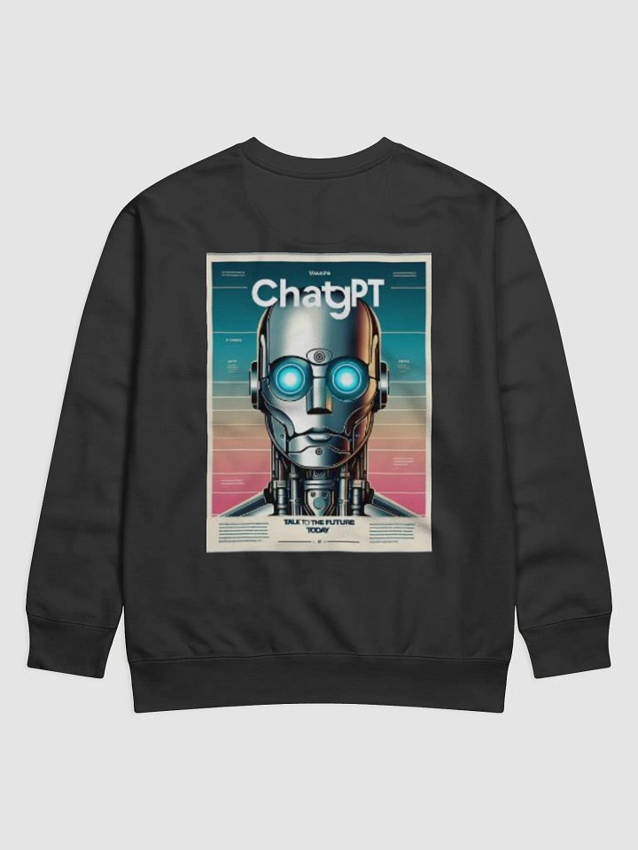 Futuristic Robot Graphic Unisex Sweater product image (2)