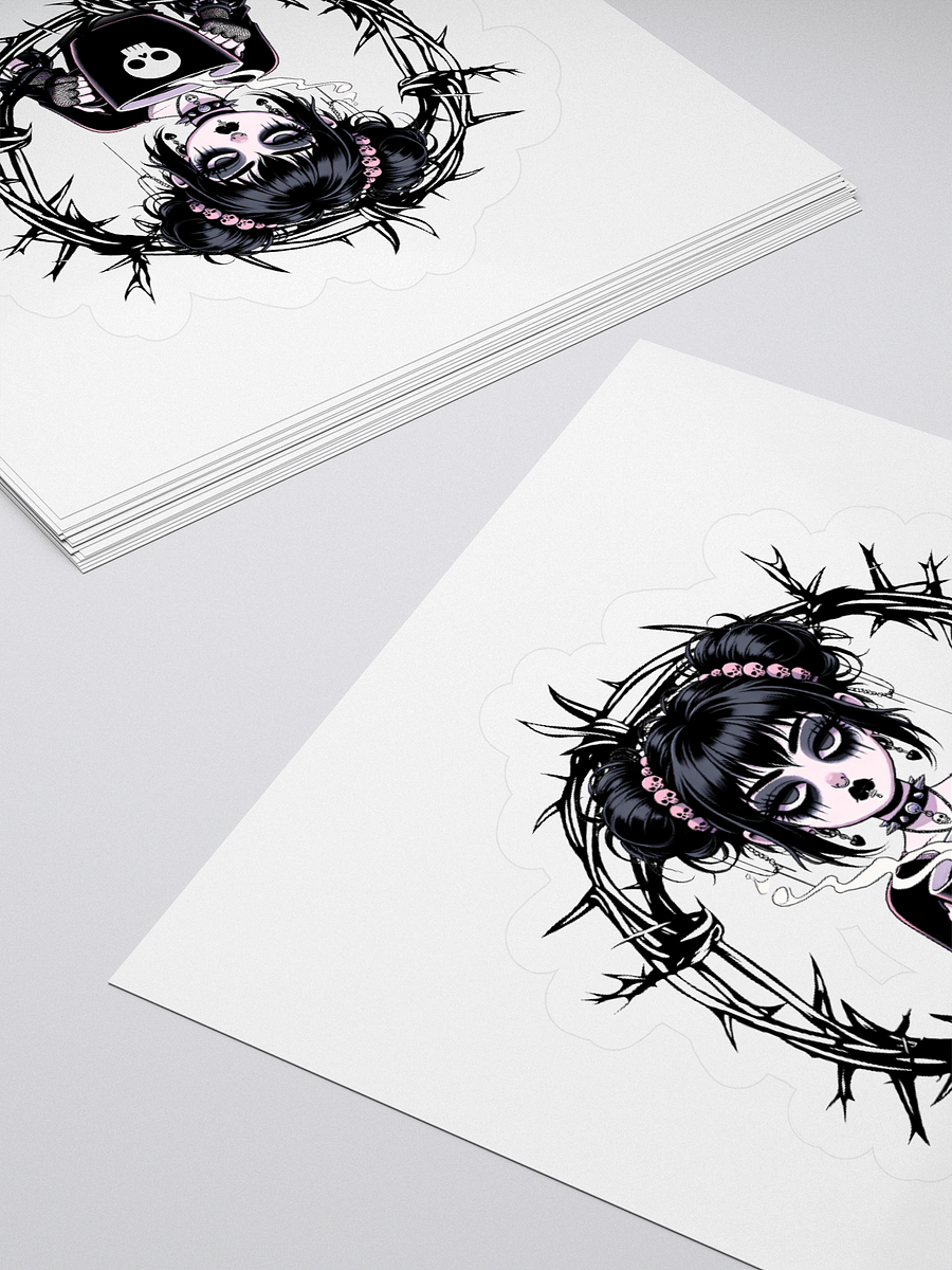 Bitter But Sweet Goth Coffee Girl Stickers product image (12)