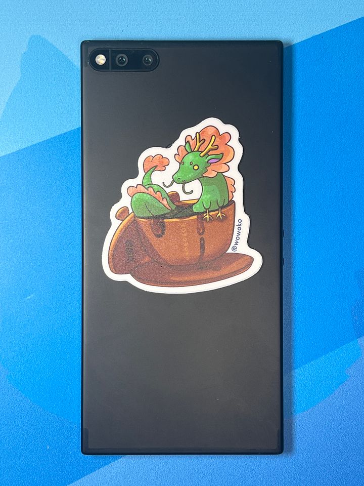 Zodiac Drink - Oolong Tea Dragon - Sticker product image (2)