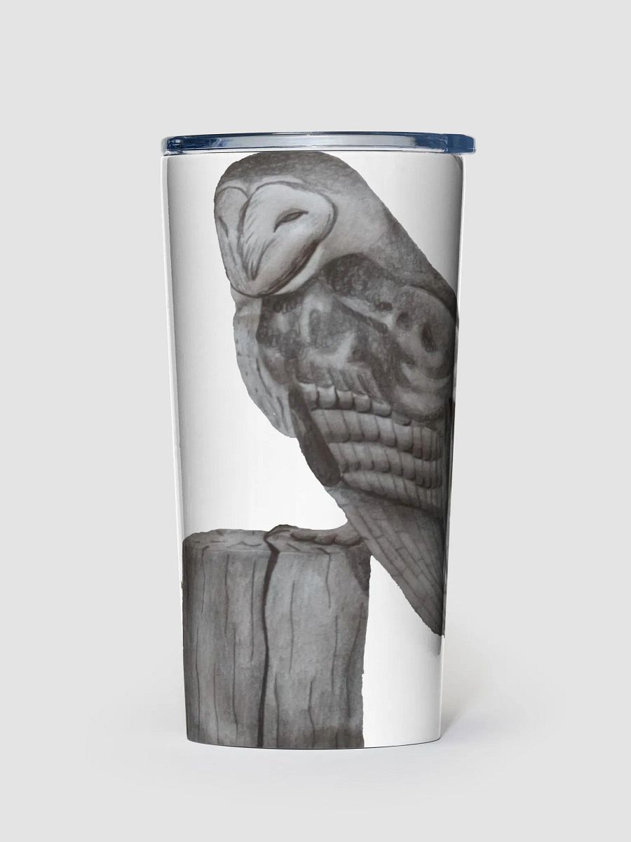 Barn Owl Drawing Travel Cup product image (1)