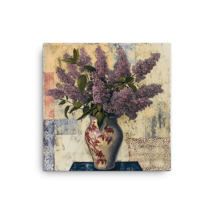 Art2401-29 Vase Flowers Still Life - Canvas Print - sm product image (1)