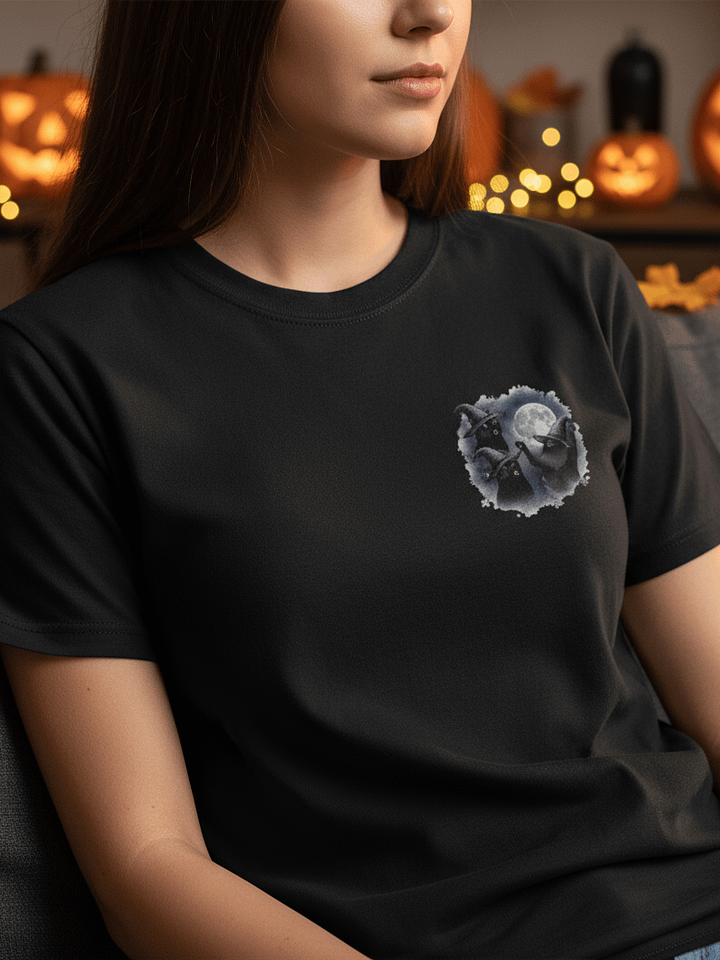 Halloween Cats Howling Unisex T-Shirt product image (1)