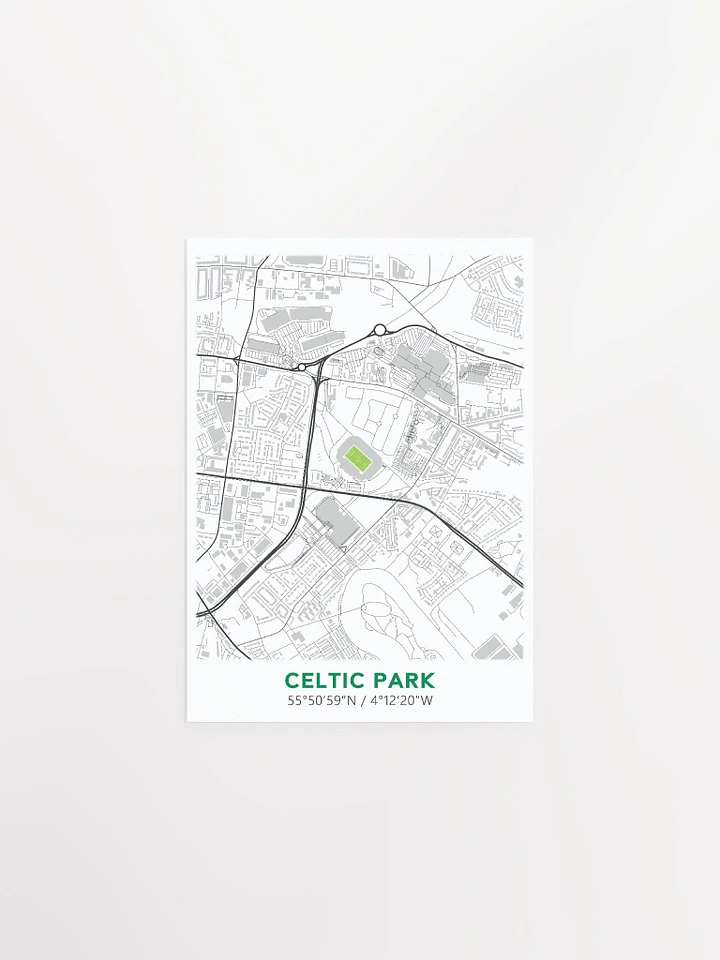 Celtic Park Map Design Poster product image (1)