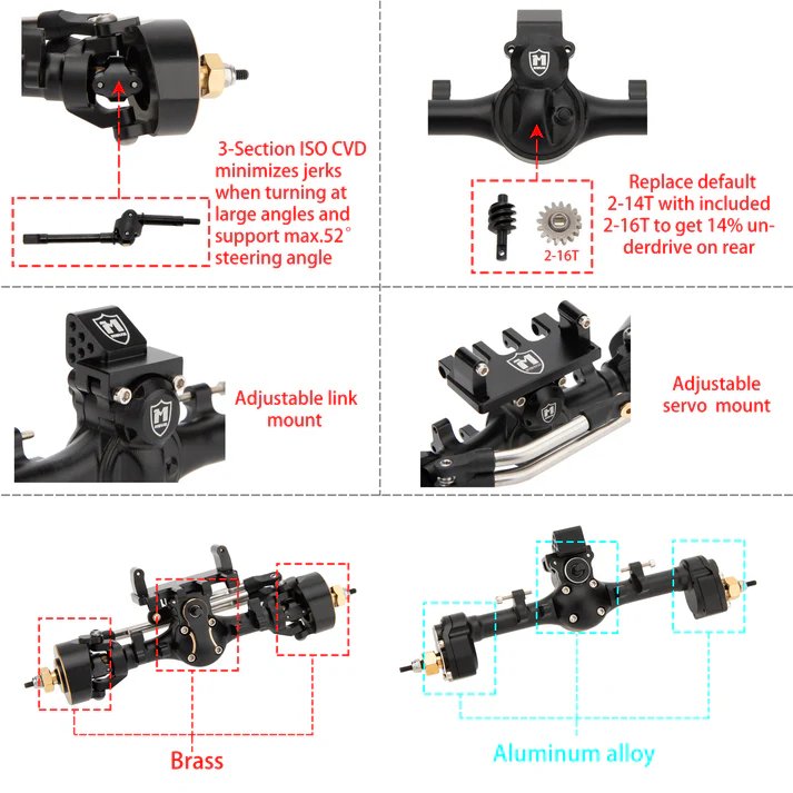 MEUS MULLET AXLES (portal rear) product image (3)