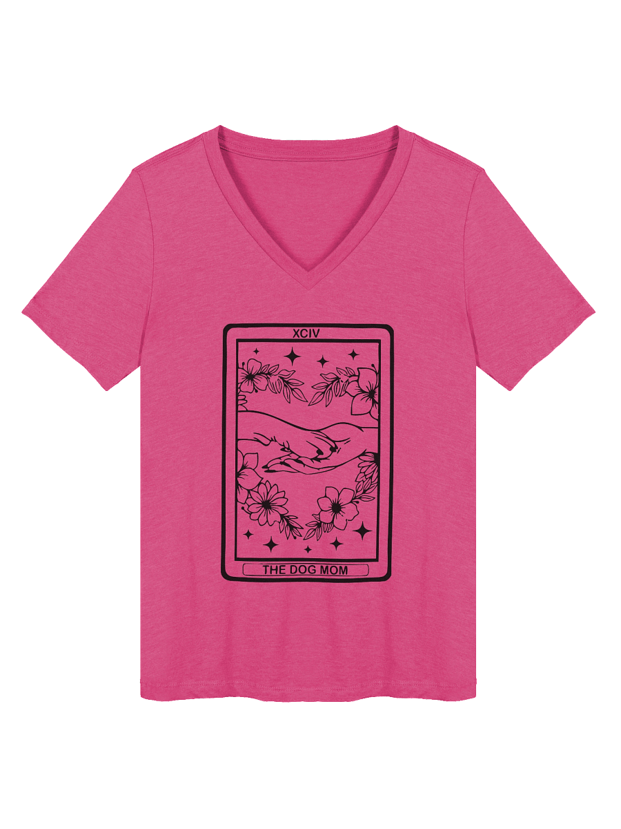 🌙 “V-Neck Dog Mom Tarot Tee” product image (1)