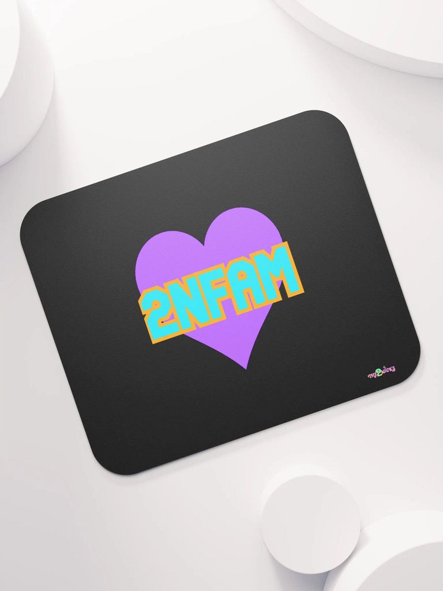 2NFAM Heart Classic Mouse Pad (Black) product image (7)