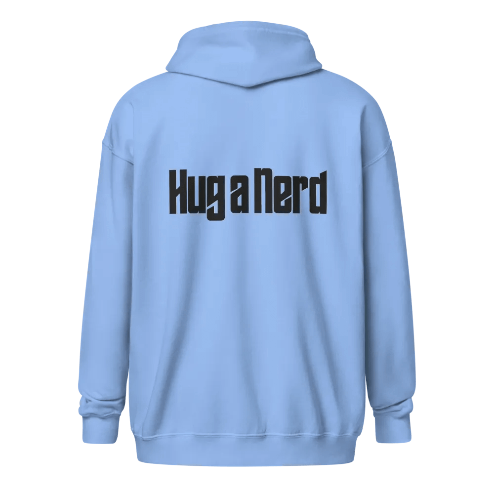 Hug a full zip Hoodie (Black Print) product image (1)