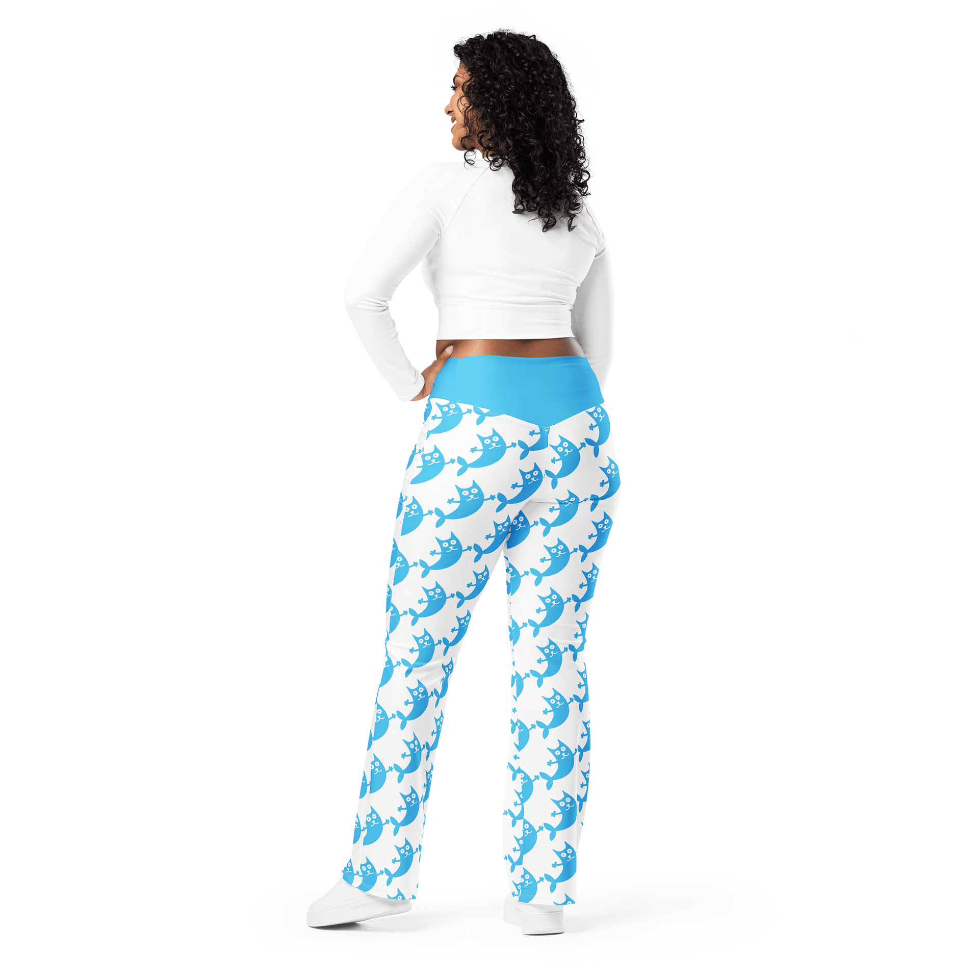 Mermaid Cat Flare Leggings product image (3)