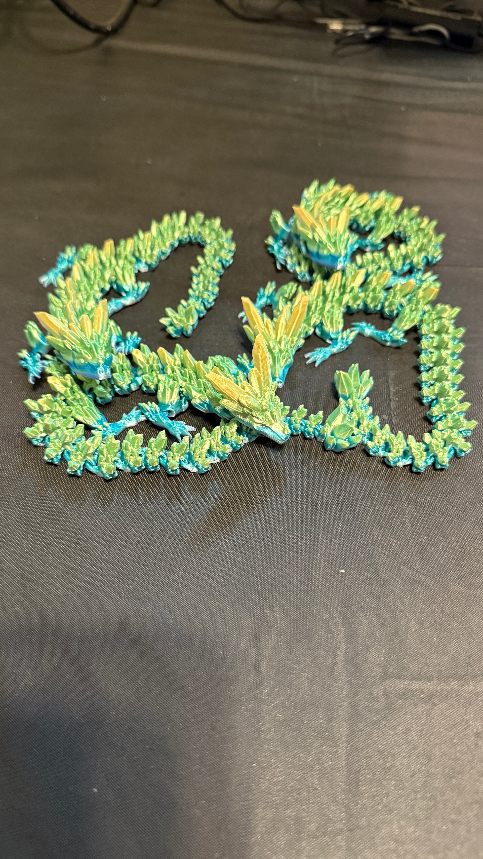 3D Printed Silk Candy Rainbow Crystal Dragon product image (3)