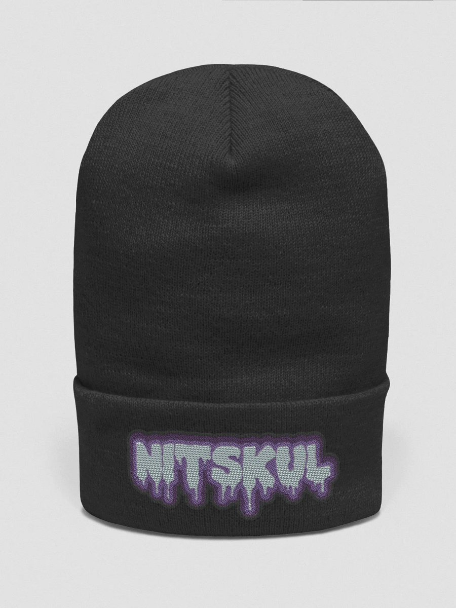 Drippy Nitty Embroidered Cuffed Beanie product image (1)