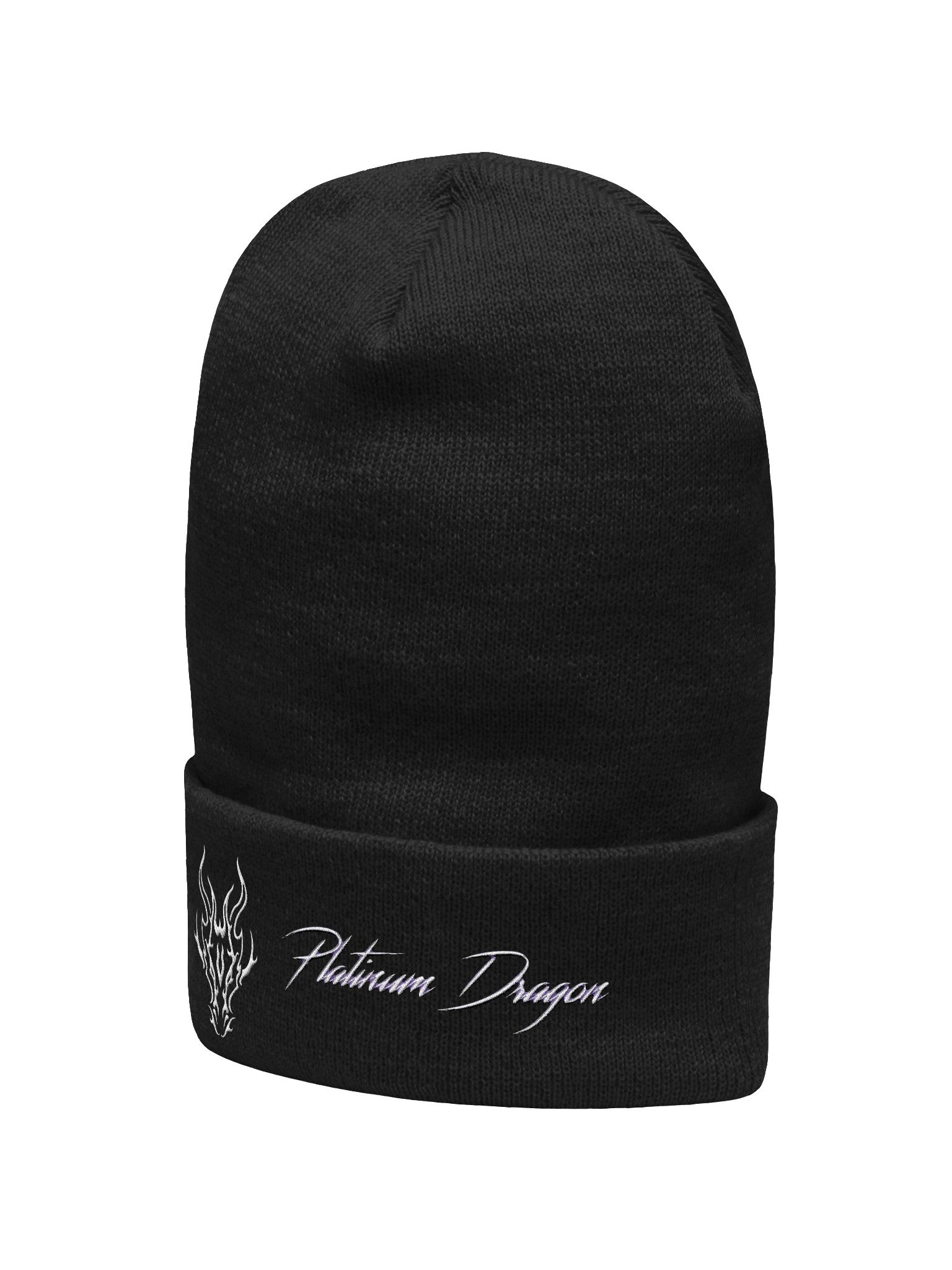 Platinum Dragon Cuffed Beanie product image (16)
