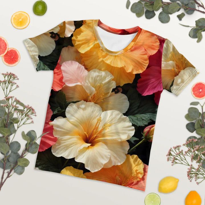 Hibiscus Serenade: Petal Perfect Tees product image (2)