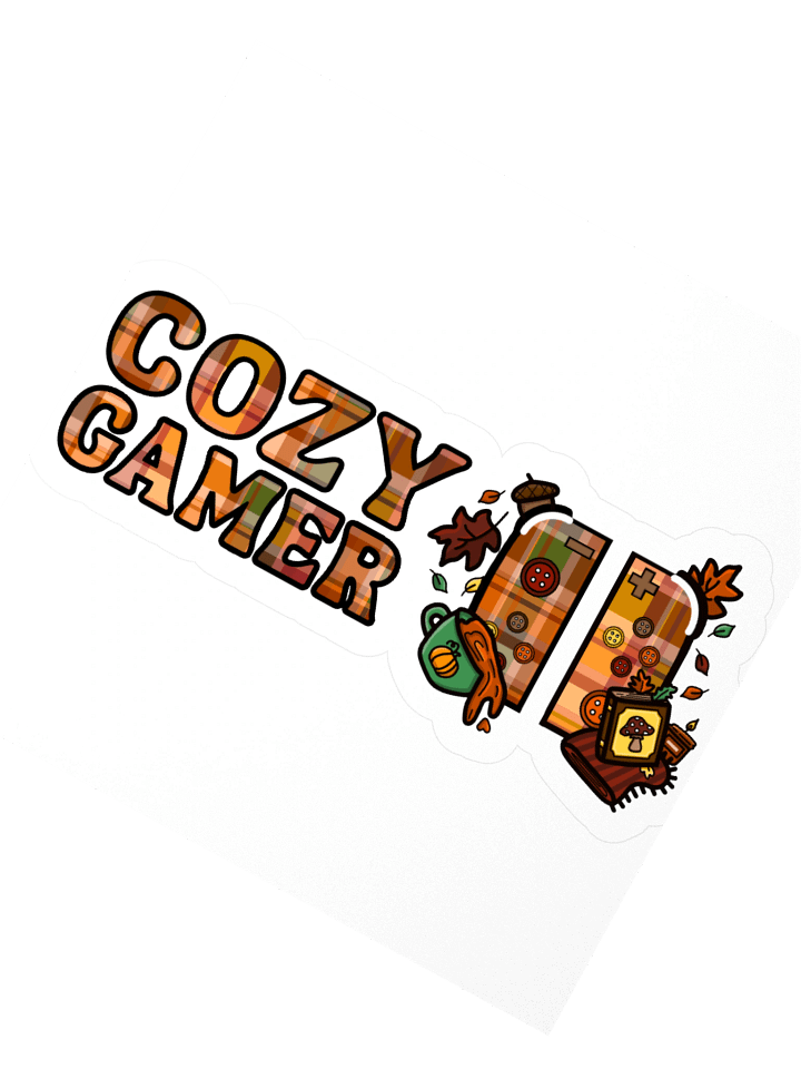 Plaid Cozy Gamer Controller Sticker product image (2)