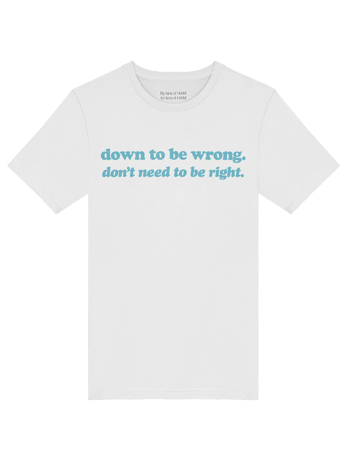 DON'T NEED TO BE RIGHT tee product image (1)