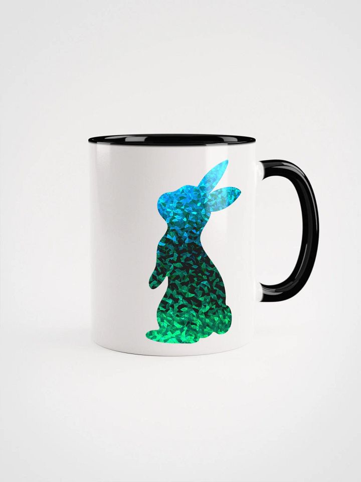 Blue & Green mosaic effect Rabbit Mug product image (1)