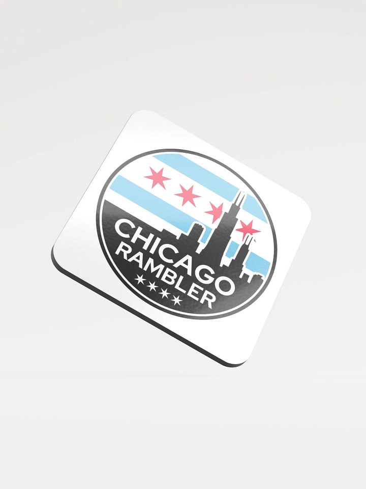 City Edition Coaster White Circle Design product image (1)