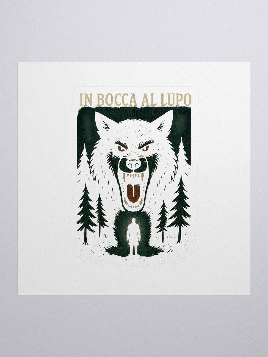 In bocca al lupo sticker by dark alphabet product image (1)