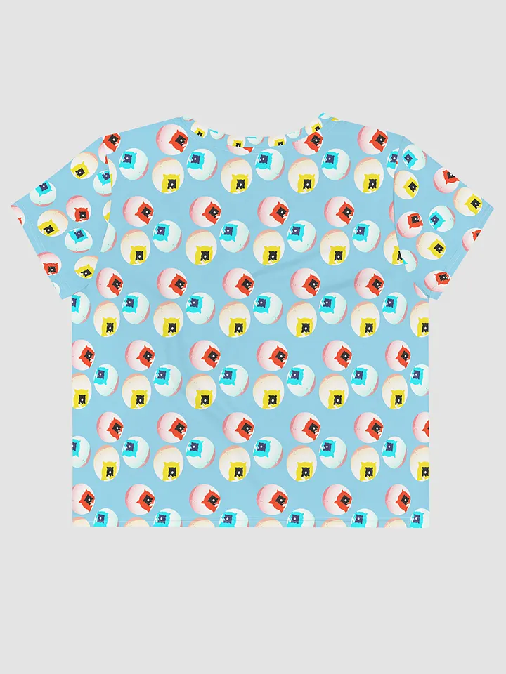 AIBALL All-Over Print Crop Tee (Blue) product image (2)