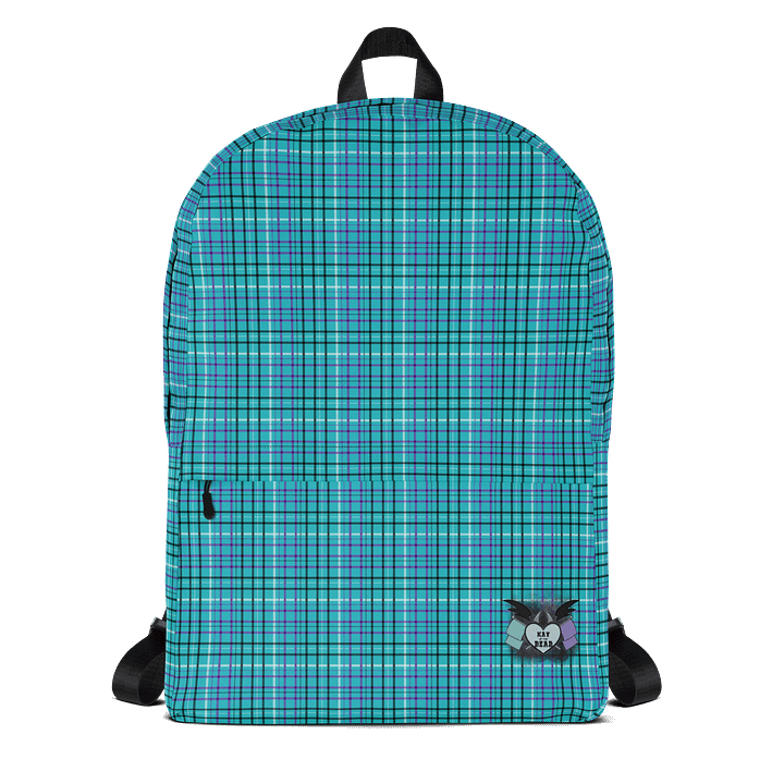 Teal Plaid Backpack product image (1)