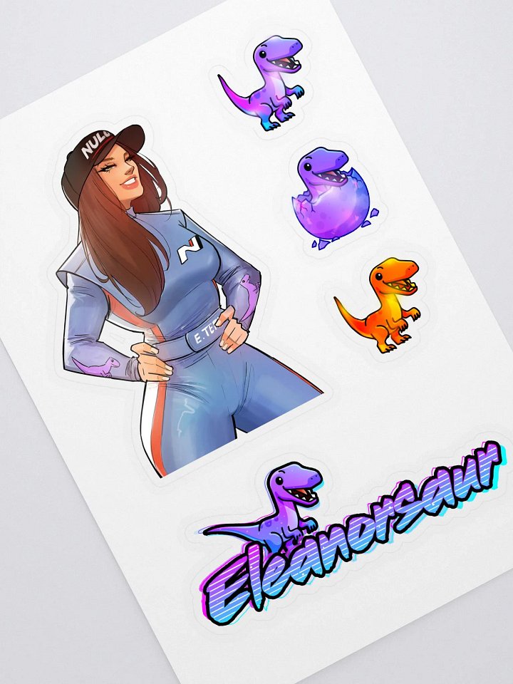 Eleanorsaur Sticker Sheet product image (1)
