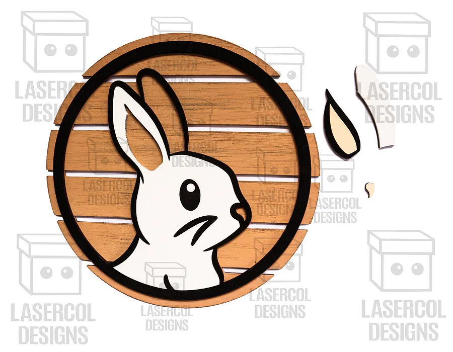 Animals DIY Paint Kit Puzzle Set 3 - Laser Cut Files product image (8)